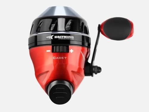 KastKing Cadet Spincast Fishing Reel, Trouble-Free Push-Button Bait Casting Design, 3.1:1 Gear Ratio, Dual Stainless-Steel Pickups,Low-Profile Design,Pre-Spooled with Monofilament Line