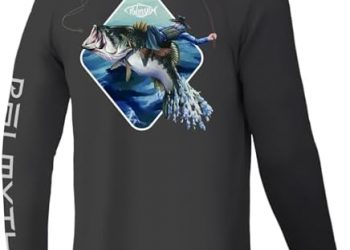 Palmyth Fishing Shirts for Men Long Sleeve UPF 50+ T Shirt Sun Protection Tee