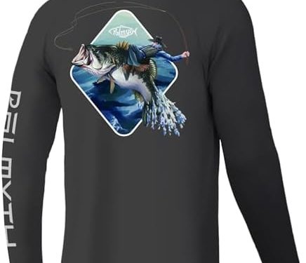 Palmyth Fishing Shirts for Men Long Sleeve UPF 50+ T Shirt Sun Protection Tee