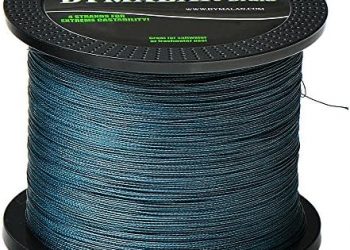 Braided Fishing Line by DYMALAN: 4-Strand Line, Abrasion Resistant PE Material for Durability, Zero Stretch & Low Memory, Extra Thin Diameter, Suitable for Saltwater &Freshwater
