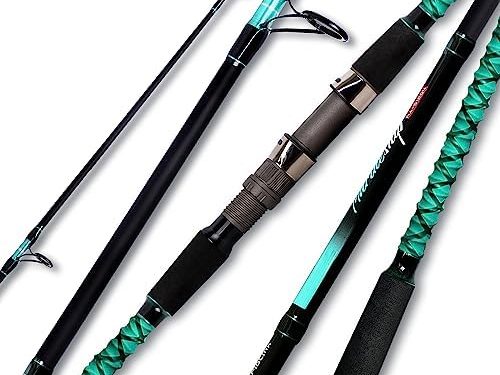 Fiblink Surf Fishing Rod Portable Travel Surf Spinning Rod 2 Piece/3 Piece/4 Piece Carbon Fiber Saltwater Fishing Rod 9’/10’/12’/13′