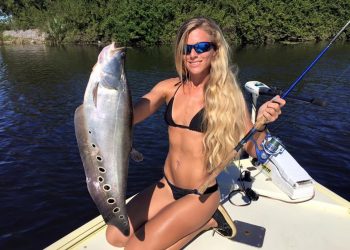 Girl Fishing for Exotic Clown Knife Fish in Florida, Freshwater Bucket List Catch!