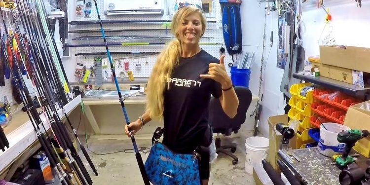 My new custom Barrett shark rod & rod shop visit