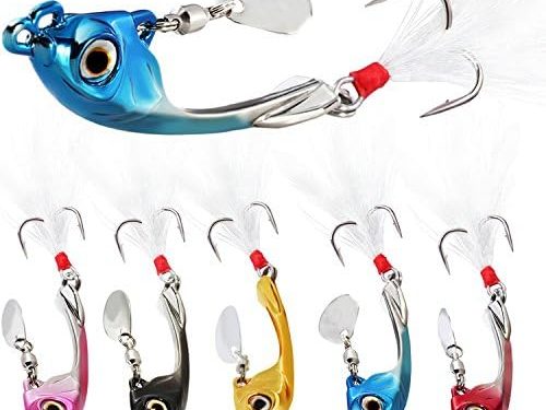 Sougayilang Jigs Fishing Lures Sinking Metal Spoons Micro Jigging Bait