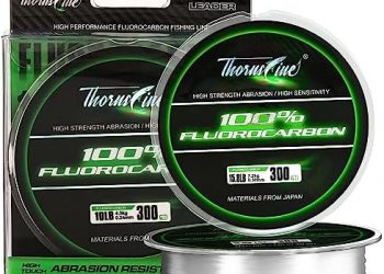 100% Pure Fluorocarbon Fishing Line – Premium Leader Material from Japan – High Strength, Abrasion-Resistant, Fast Sinking – Freshwater and Saltwater Fishing Leader