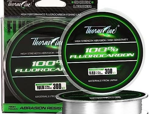 100% Pure Fluorocarbon Fishing Line – Premium Leader Material from Japan – High Strength, Abrasion-Resistant, Fast Sinking – Freshwater and Saltwater Fishing Leader