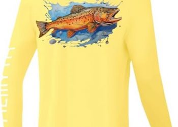 Palmyth Boys Fishing Shirt Youth Long Sleeve T-Shirt UPF 50+ Sun Protection