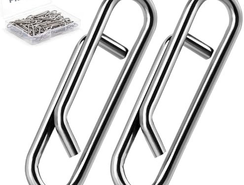 Fishing Clips Power Clip – 50pcs Quick Change Connector Link Split Rings Snaps Saltwater Freshwater