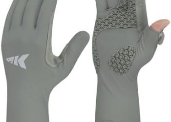 KastKing Sol Armis Pro UPF50+ Fishing Gloves -Quick-Dry,Full Finger UV Protection Gloves Sun Protection Gloves Men Women for Outdoor,Hunting