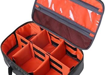 Kylebooker Fishing Reel Gear Bag Portable Fishing Tackle Organizer Storage Bag Reel Case for Spinning Baitcasting Fly Reels (Green)