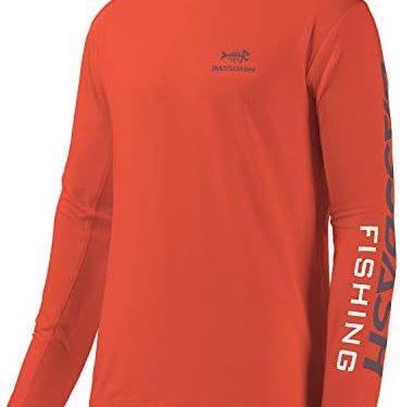 BASSDASH Fishing T Shirts for Men UV Sun Protection UPF 50+ Long Sleeve Tee T-Shirt