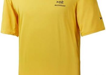 BASSDASH Men’s UPF 50+ Sun Protection Fishing Shirt Short Sleeve UV T-Shirt
