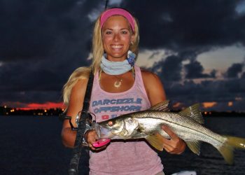 GIRL Inshore Dock Fishing for Florida Snook GoPro Video