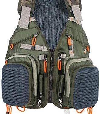 Kylebooker Fly Fishing Vest Pack Adjustable for Men and Women