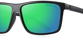 MERRY’S Rectangular Polarized Sports Sunglasses for Men Women Cycling Driving Fishing UV400 Protection S8225