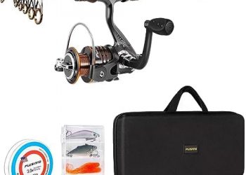 PLUSINNO Fishing Rod and Reel Combos Carbon Fiber Telescopic Fishing Pole with Reel Combo Sea Saltwater Freshwater Kit Fishing Rod Kit
