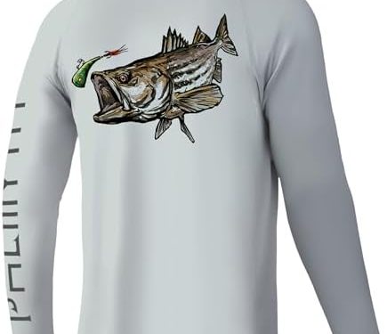 Palmyth Fishing Shirts for Men Long Sleeve UPF 50+ T Shirt Sun Protection Tee