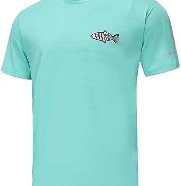 UPF 50+ Fishing Shirt Lightweight Breathable Quick Dry Sun Protection Fishing T-Shirt.