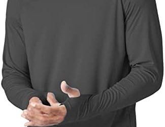Willit Men’s Sun Shirts UPF 50+ Protection Hoodie Rash Guard Shirt SPF UV Shirt Long Sleeve Fishing Outdoor Lightweight