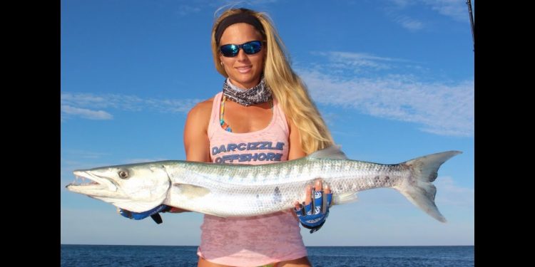 Big Florida Barracuda Caught Boat Fishing Video
