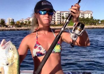 Florida Girl Catches Big Jack with Fin-nor Lethal 40 Reel