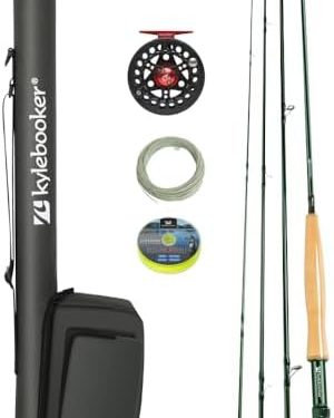 Kylebooker Fly Fishing Rod with Reel Combo Kit 3/4/5/6/7/8 Weight Starter Fly Fishing Outfit with Rod Bag