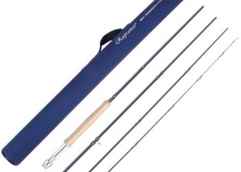 Lightweight 3-8wt Fly Fishing Rod Medium-Fast Action IM8 Carbon Blank with Rod Tube – Ideal for Trout and Salmon Travel