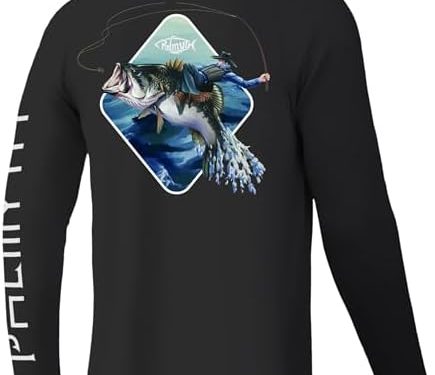 Palmyth Fishing Shirts for Men Long Sleeve UPF 50+ T Shirt Sun Protection Tee