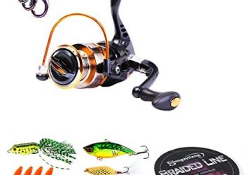 Sougayilang Fishing Rod Reel Combos Carbon Fiber Telescopic Fishing Pole with Spinning Reel for Travel Saltwater Freshwater Fishing …