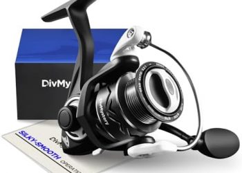 Spinning Reel with 9+1 BB | Basic Series, Reinforced Durable Nylon Frame, 1000/2000/3000/4000/5000 Size, Lightweight & Ultra Smooth | Fishing Reels for Freshwater, Orange