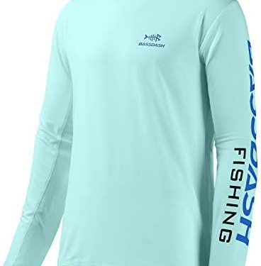 BASSDASH Fishing T Shirts for Men UV Sun Protection UPF 50+ Long Sleeve Tee T-Shirt