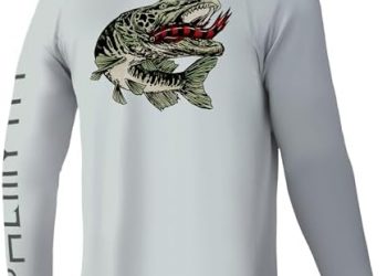 Palmyth Fishing Shirts for Men Long Sleeve UPF 50+ T Shirt Sun Protection Tee
