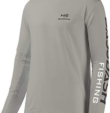 BASSDASH Fishing T Shirts for Men UV Sun Protection UPF 50+ Long Sleeve Tee T-Shirt