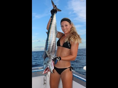 Florida Girl Catching Wahoo Offshore GoPro Video