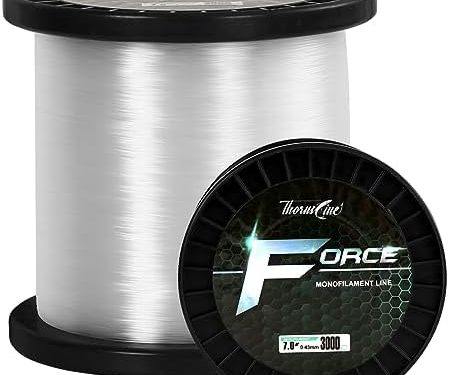 Force Monofilament Fishing Line – Superior Mono Leader Materials – Exceptional Strength Nylon Fishing line 2-100lb, Abrasion Resistant Mono Line