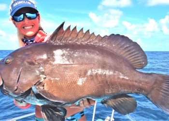 Girl Fillets Massive Grouper!