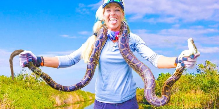 I Got CHOKED By A Massive Python! (Catch & Cook Florida Everglades Invasive Burmese Python)