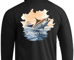 Palmyth Fishing Hoodie for Men Long Sleeve Sun Protection UV UPF 50+ Shirts…