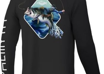 Palmyth Fishing Shirts for Men Long Sleeve UPF 50+ T Shirt Sun Protection Tee