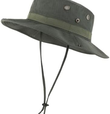 Zylioo XXL Oversized Boonie Sun Hats,Military Tactical Safari Hat for Big Heads,Lightweight Hunting Hats with Strap
