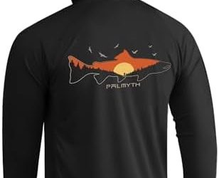 Palmyth Fishing Hoodie for Men Long Sleeve Sun Protection UV UPF 50+ Shirts…