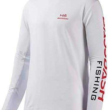 BASSDASH Fishing T Shirts for Men UV Sun Protection UPF 50+ Long Sleeve Tee T-Shirt