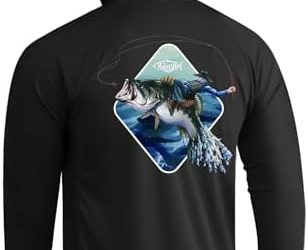 Palmyth Fishing Hoodie for Men Long Sleeve Sun Protection UV UPF 50+ Shirts…