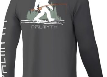 Palmyth Fishing Shirts for Men Long Sleeve UPF 50+ T Shirt Sun Protection Tee