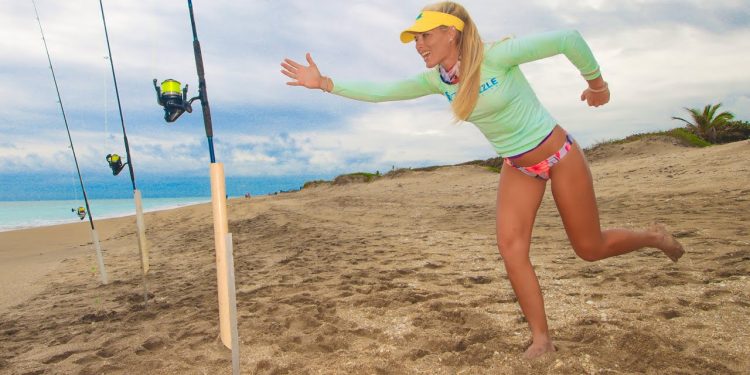 Tossed a Shrimp Off the Beach & Hooked a Prized Fish!