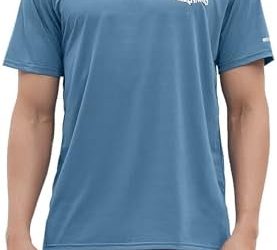 UPF 50+ Fishing Shirt Lightweight Breathable Quick Dry Sun Protection Fishing T-Shirt.
