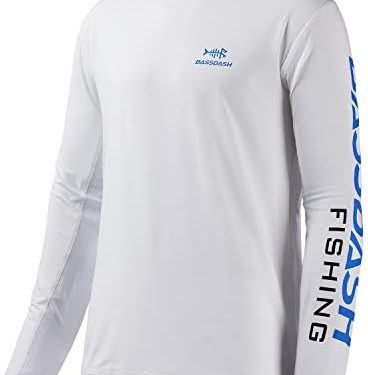 BASSDASH Fishing T Shirts for Men UV Sun Protection UPF 50+ Long Sleeve Tee T-Shirt