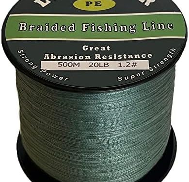 Braided Fishing Line, Strong Power, Great Abrasion Resistance, Thin Diameter, No Stretch, Low Memory and High Sensitivity(328-547Yds, 10LB 20LB 30LB 40LB 50LB,4 Strand 8 Strand)
