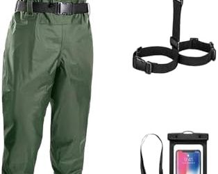 Fishing Waders for Men, Womens Chest Waders 2-Ply Nylon/PVC Waterproof Hunting Wader with Boot Hanger