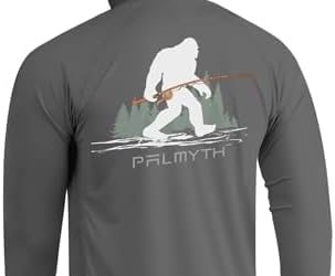 Palmyth Fishing Hoodie for Men Long Sleeve Sun Protection UV UPF 50+ Shirts…